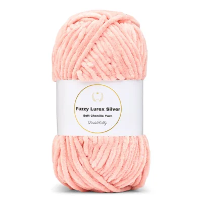 LindeHobby Fuzzy Chenille Silver Lurex
